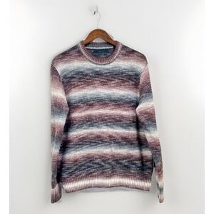 Perry Ellis Mens Size Large Sweater Red/Purple Gradient Pullover